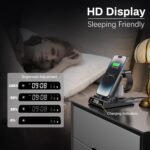 SwanScout 3 in 1 Fast Charger, 25W Foldable Charging Dock for iPhone 14 13 12 11 Pro MAX Mini Plus, for Apple Watch Ultra 3/11/10/9/8/7/6/5 and Air pods - Imagen 6