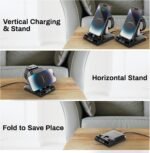 SwanScout 3 in 1 Fast Charger, 25W Foldable Charging Dock for iPhone 14 13 12 11 Pro MAX Mini Plus, for Apple Watch Ultra 3/11/10/9/8/7/6/5 and Air pods - Imagen 7