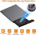 BUNUD External Blu Ray CD DVD USB 3.0 & Type-C CD/DVD Blu-Ray Burner with 2 USB & SD/TF Slots, External 3D BD Bluray Optical Drive for PC, Laptop, Windows 11/10, MacBook, MacBook - Imagen 5