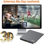 BUNUD External Blu Ray CD DVD USB 3.0 & Type-C CD/DVD Blu-Ray Burner with 2 USB & SD/TF Slots, External 3D BD Bluray Optical Drive for PC, Laptop, Windows 11/10, MacBook, MacBook - Imagen 7