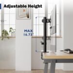 BONTEC Single Monitor Stand 13-34 Inch, Full Motion Adjustment, VESA Compatibility 75x75/100x100mm, 10kg Capacity, Improved Ergonomics, Dual Installation Options - Image 5