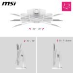 MSI MPG 321URXW QD-OLED 31.5" 4K UHD Gaming Monitor, 3840 x 2160 Quantum Dot OLED Panel, 240Hz/0.03ms, 99% DCI-P3, Display HDR True Black 400, KVM, RGB, DP 1.4a, HDMI 2.1 - Imagen 5