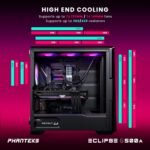Phanteks Eclipse G500A DRGB E-ATX/ATX, Tempered Glass, DRGB 140mm x3, USB 3.0 and Type C, Black - Imagen 6