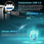 NEWFAST USB WiFi Adapter for PC BE6500Mbps Wi-Fi 7 USB 3.0 Adapter, (6GHz/5GHz/2.4GHz) USB WiFi Antenna, Wi-Fi Receiver for Windows 11/10, MU-MIMO - Image 7