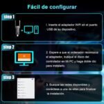 NEWFAST USB WiFi Adapter for PC BE6500Mbps Wi-Fi 7 USB 3.0 Adapter, (6GHz/5GHz/2.4GHz) USB WiFi Antenna, Wi-Fi Receiver for Windows 11/10, MU-MIMO - Image 9