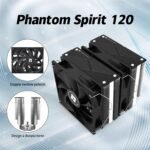 TR Phantom Spirit 120 Air Cooler CPU 7 Heat Pipelines CPU Cooler Dual PWM Fan TL-C12B V2,AGHP Technology,S-FDB Bearing,for AMD AM4 AM5/Intel 1700/1150/1151/1200 - Image 3