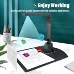 Escáner De Libros A3/A4 18mp De Alta Resolución con OCR, Visualizador De Documentos USB con Aplanado De Páginas Curvas Y Eliminación De Fondo, para Estudio Casa Y Archivo - Imagen 5