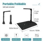 Escáner De Libros A3/A4 18mp De Alta Resolución con OCR, Visualizador De Documentos USB con Aplanado De Páginas Curvas Y Eliminación De Fondo, para Estudio Casa Y Archivo - Imagen 7