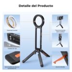K&F Concept MS-47 Foldable Magnetic Tripod for iPhone, Compatible with iPhone 17/16/15/14/13/12 Plus Pro MAX, with Magnetic Ring - Imagen 6