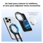 K&F Concept MS-47 Foldable Magnetic Tripod for iPhone, Compatible with iPhone 17/16/15/14/13/12 Plus Pro MAX, with Magnetic Ring - Imagen 9