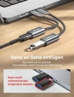 JSAUX USB Type C to USB 3.0 Adapter [2 Pieces], OTG Type C Male to USB Female Cable Compatible with iPhone 16 Pro Max/15 Pro Max, MacBook Pro/Air, iPad Pro, Samsung Galaxy S24 S23 S22, Huawei P40 P30 - Imagen 5