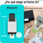 Liene PixCut S1 Photo Printer and Sticker Die Cutter – All-in-One Machine for Creating Stickers, Custom Labels and Gifts, Thermal Sublimation, 300 dpi, Precise Cutting with AI - Imagen 3