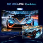 KTC Curved Gaming Monitor 24 Inches, Full HD 240Hz, VA Curved R1500 Display, 3000:1 Contrast, FreeSync, Low Blue Light, VESA 100x100, Monitor PC 1080p - Image 5