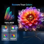 KTC Curved Gaming Monitor 24 Inches, Full HD 240Hz, VA Curved R1500 Display, 3000:1 Contrast, FreeSync, Low Blue Light, VESA 100x100, Monitor PC 1080p - Image 6