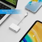USB C SD Card Reader, SD Slot + TF + USB 3 in 1 Slot Design, USB C Adapter Plug and Play for Samsung Galaxy S25 S24 S23 S22 S21 S20 S25+ S25 Ultra S24+ S24Ultra S23+ S23Ultra - Imagen 5