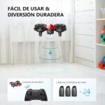 Tomzon A24 Mini Drone for Kids, Drone with 3 Batteries 24 Minutes Flight Battle Mode Quadcopter Kid Drone Three Flying Functions Beginner Toy - Image 7