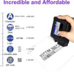 Upgraded Mini Inkjet Printer for All Materials Quick Dry Solvent Ink Cartridge and 28 Languages Inkjet Coding Machine for Code - Imagen 6