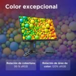 Lenovo Legion R24e - FHD 23.8" Gaming Monitor (IPS, 180Hz, 0.5ms MPRT, 16:9, HDMI+DP, FreeSync, VESA Mount 100 x 100 mm) Tilt/Height/Pivot/Swivel Adjustment - Black - Image 12