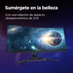 Lenovo Legion R34w-30 - Curved Gaming Monitor 34" (VA Panel, 180Hz, 0.5ms MPRT, 21:9, HDMI+DP, AMD FreeSync Premium, VESA Mount 100 x 100 mm) Tilt/Height/Swivel Adjustment - Black - Image 6