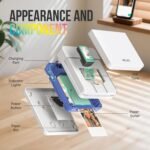 Nelko PP01 Instant Photo Printer for Smartphone, Mini Wireless Mobile Color Printer, Sticky Photos, Bluetooth Compatible with iOS and Android Devices, APP - Imagen 4