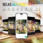 Nelko PP01 Instant Photo Printer for Smartphone, Mini Wireless Mobile Color Printer, Sticky Photos, Bluetooth Compatible with iOS and Android Devices, APP - Imagen 5