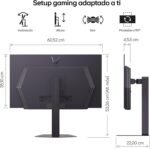 LG 27GX704A-B - Ultragear OLED Gaming Monitor 27" QHD (2560 x 1440), 16:9, 240Hz, 0.03ms GtG, DisplayHDR True Black 400, FreeSync Premium Pro and G-Sync Compatible, Greyish Purple - Imagen 14