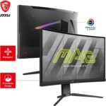 MSI mag 275CQRF-QD - Monitor Curvo Gaming de 27" WQHD 2560 x 1440, Rapid VA Panel, 170Hz / 1ms GTG, AMD FreeSync Premium, HDR Ready, Quantum Dot, Curvatura 1000R, Color - Image 4