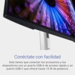 Dell U2724DE UltraSharp Thunderbolt 27" QHD (2560x1440) Monitor, 120Hz, IPS Black, 5ms, 98% DCI-P3, 2x Thunderbolt, 2x USB-C, 2x DisplayPort, HDMI, 4x USB, RJ45, 3 Year Warranty, Silver - Image 5