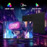 Z-Edge Monitor PC Gaming 27 Inch 240 Hz, 1ms, IPS Panel, FHD(1920x1080) Display with HDMI Cable, FreeSync, 400cd/m², HDMI 2.0 x 2 & DP 1.4 x 2, Adjustable Tilt, Ultra Slim Frame - Imagen 5