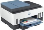 HP Smart Tank 7606 28C03A – A4 Multifunction Printer with Refillable Ink Deposit, Colour Printing, Scanner, Copier, Fax, Wi-Fi, Smart App, White and Blue - Image 3