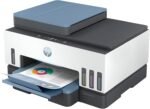 HP Smart Tank 7606 28C03A – A4 Multifunction Printer with Refillable Ink Deposit, Colour Printing, Scanner, Copier, Fax, Wi-Fi, Smart App, White and Blue - Image 4