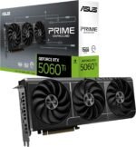 ASUS Prime GeForce RTX 5060 Ti 16GB GDDR7 OC Edition SFF Ready Graphics Card PCIe 5.0, 16GB GDDR7, HDMI/DP 2.1, 2.5 Slots, Axial-Tech Fans, Dual BIOS - Imagen 2