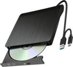 Aivane CD/DVD Burner External USB 3.0 and Type-C, Ultra-Slim CD/DVD +/-RW Drive Porttil Burner External DVD Reader for Windows 11/10/8/7/XP/Vista Linux MacOS Laptop Desktops - Image 2