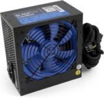 CoolBox PowerLine Black 500 - ATX Power Supply for PC, Max Power 500W, Compatible Intel and AMD, Passive PFC, Mesh Cables - Black - Image 2