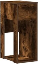 Eleganz Armario para ordenador con cajón de roble ahumado, 30 x 44 x 74 cm, material de madera, muebles de oficina para oficinas grandes, duradero y ahorra espacio - Image 2