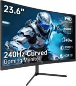 KTC Curved Gaming Monitor 24 Inches, Full HD 240Hz, VA Curved R1500 Display, 3000:1 Contrast, FreeSync, Low Blue Light, VESA 100x100, Monitor PC 1080p - Image 2