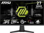 MSI MAG 275QF Flat Gaming Monitor WQHD (2560x1440) Fast IPS Panel¡, 180Hz / 0.5m (GtG, min), 1ms (MPRT) 16:9, HDR Ready, 300 nits, Black - Image 2