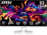 MSI MPG 321URXW QD-OLED 31.5" 4K UHD Gaming Monitor, 3840 x 2160 Quantum Dot OLED Panel, 240Hz/0.03ms, 99% DCI-P3, Display HDR True Black 400, KVM, RGB, DP 1.4a, HDMI 2.1 - Imagen 2