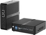 VENOEN N100 Win 11 Pro Fanless PC, Industrial Mini PC, 4K 60Hz, 2X HD2.0, DP1.2, RS232 COM, Dual LAN, USB, WiFi, BT4.2, Linux, Business/Home, PC Server, 8GB DDR4 RAM 256GB SSD - Imagen 2